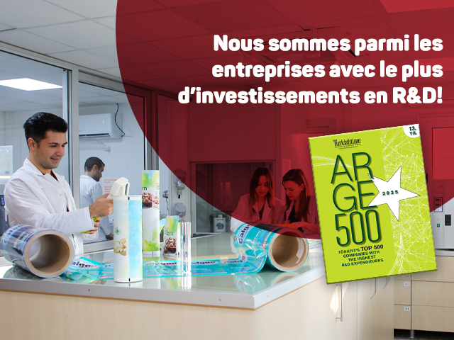 Nous sommes classée parmi les 500 meilleures entreprises de Turquie avec le plus d'investissements R&D!
