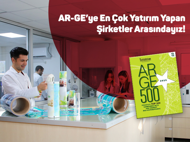 AR-GE'ye En Çok Yatırım Yapan Türkiye’nin 500 Şirketi Arasındayız!